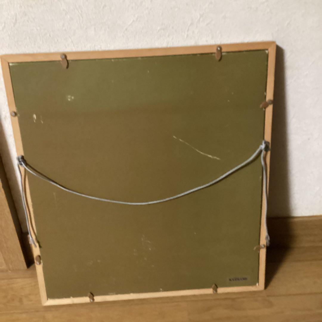 山下清色紙マジック画　肉筆　虫とカタツムリの図　人が描いたもの　額装　模写　　Ｎ