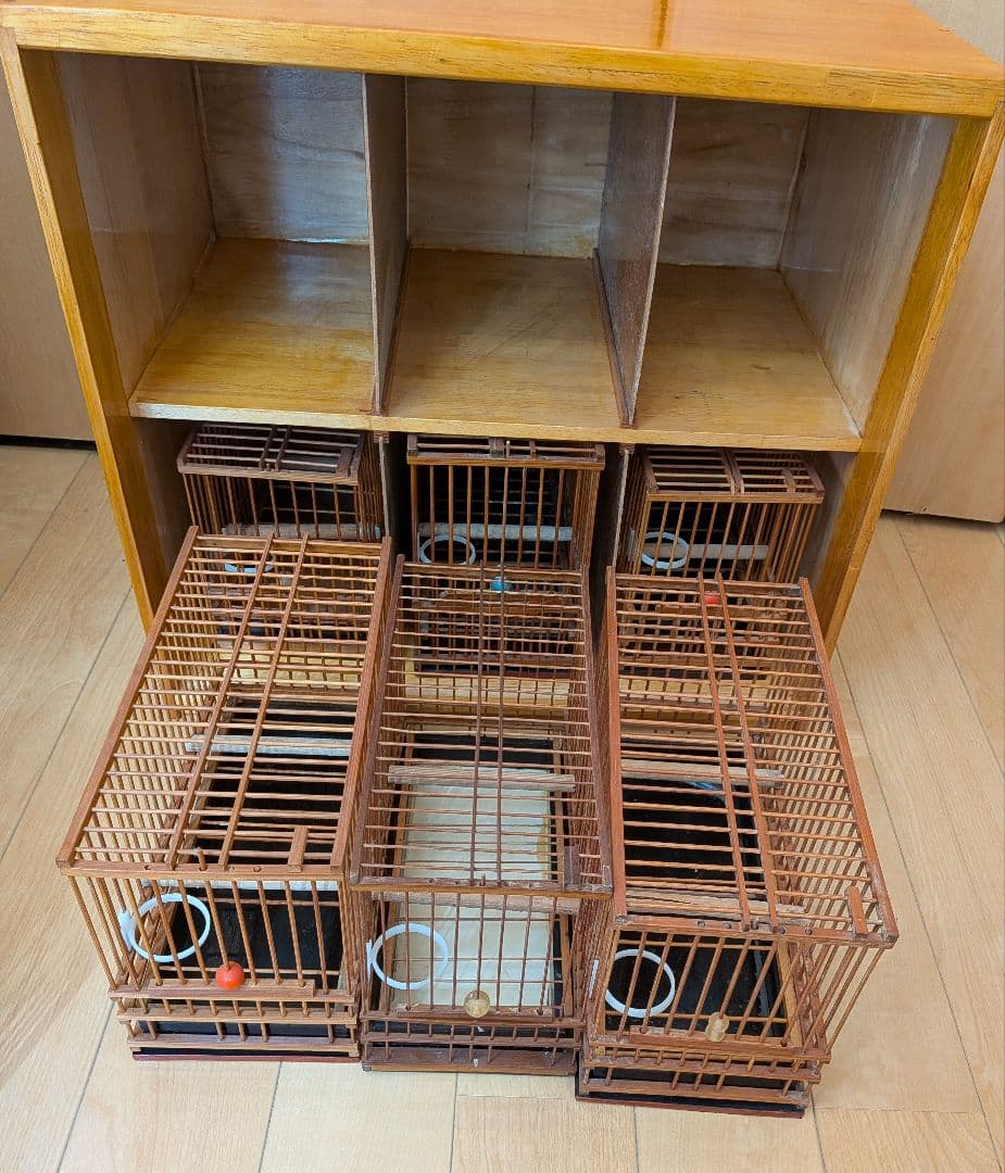 メジロ籠 6個 & 寝かせ箱 セット