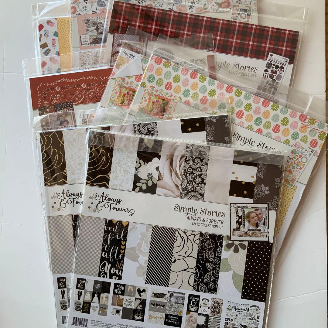 スクラップブッキング　キットセット６種　8パックセット　海外ブランド