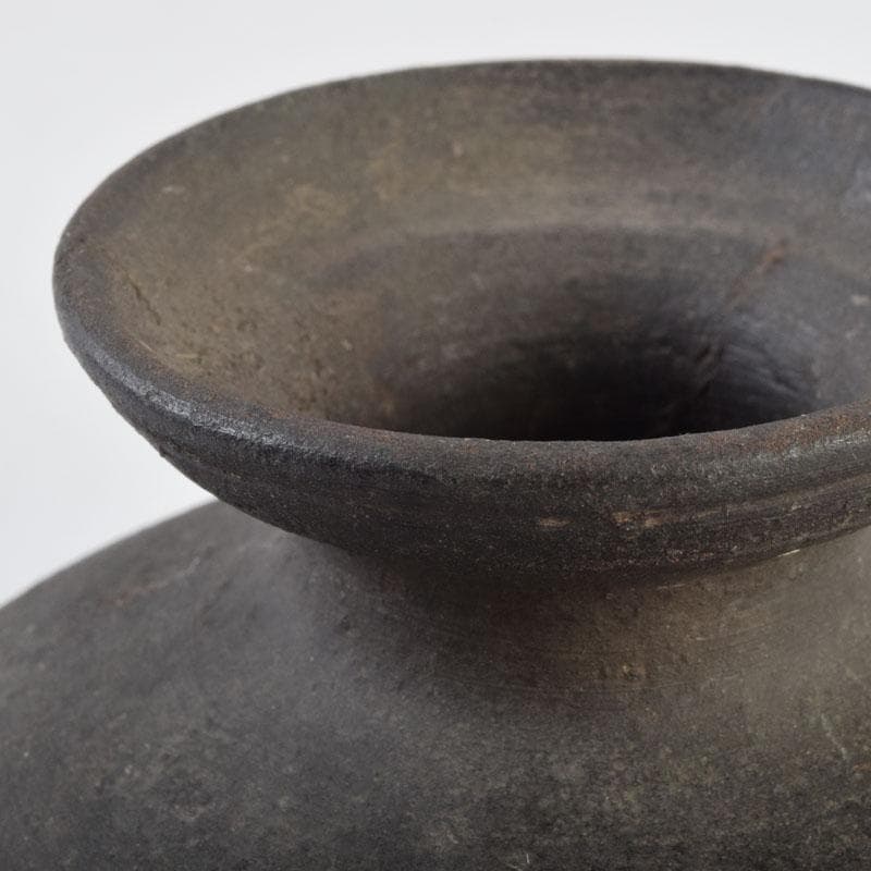 朝鮮美術　須恵器　新羅土器　新羅無細土　壷　V　8930