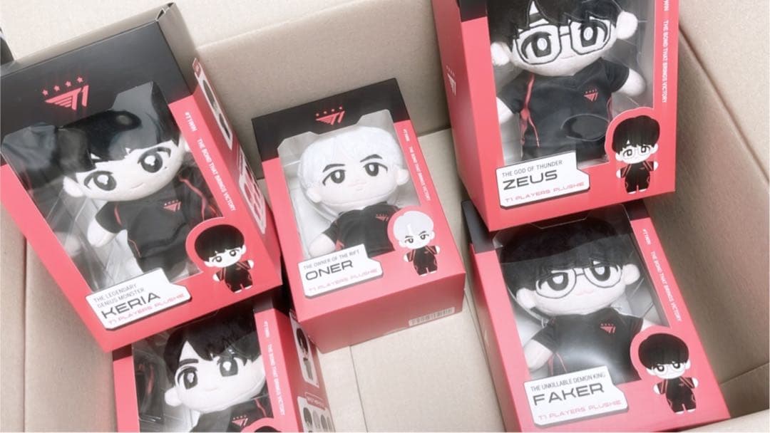 T1 Players ぬいぐるみ 5体セット フォトカード付き 未開封 値下げ可