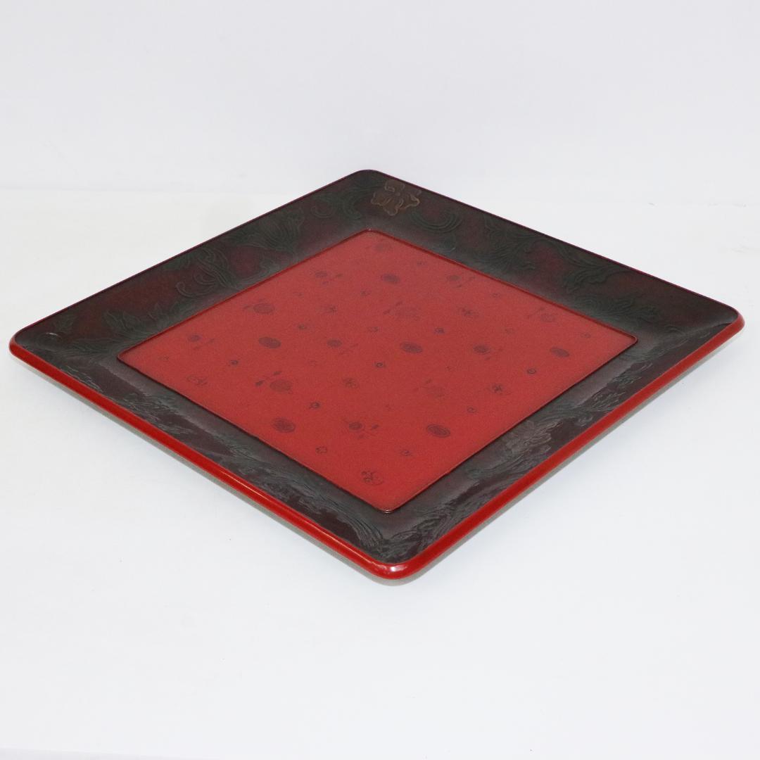 高岡漆器　勇助塗 石井祐介 造　お盆　5客　共箱