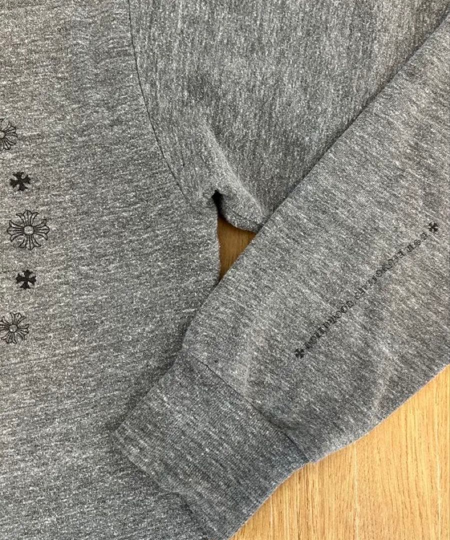 CHROME HEARTS クロムハーツ　クロスロゴ　タガー　ジップパーカー　M