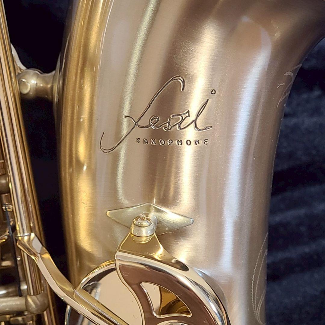 Festi アルトサックス 彫刻入り 管楽器 サックスフォン ケース付 ゴールド