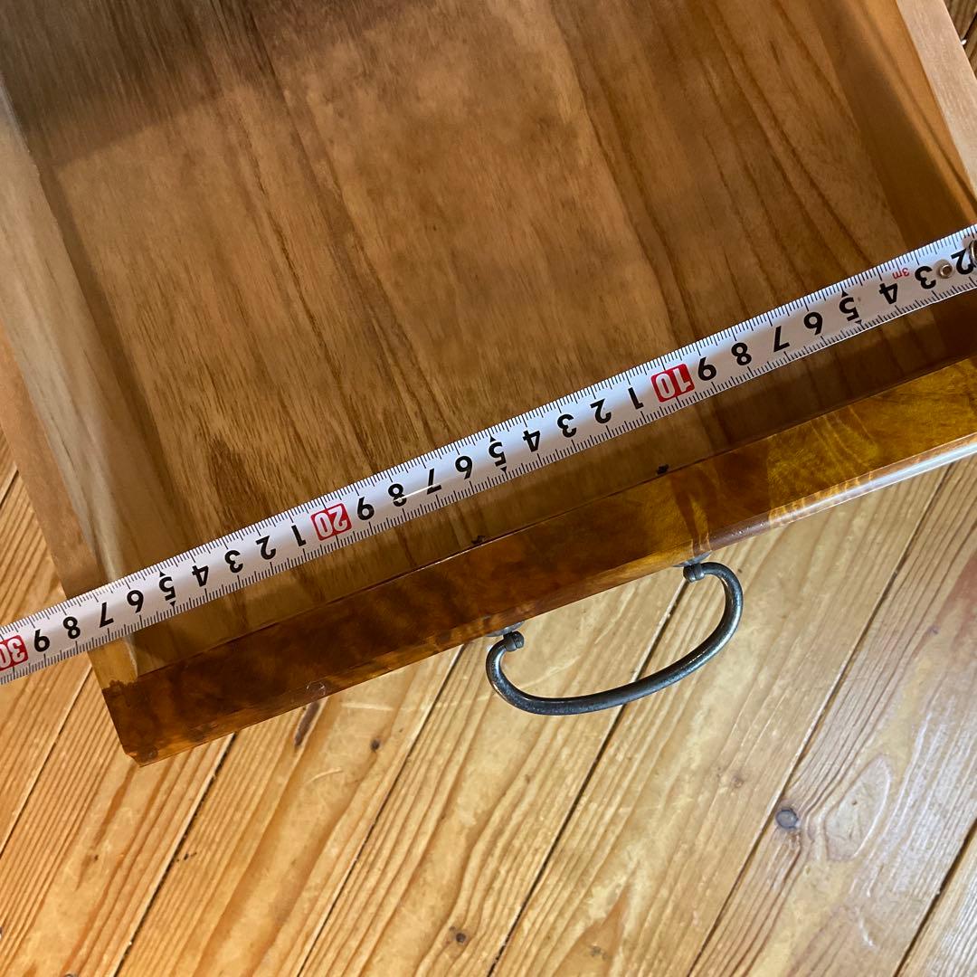 レア！無垢材 虎杢 縮み杢 高級家具 23kg 一枚板 座机 文机 座敷机 座卓