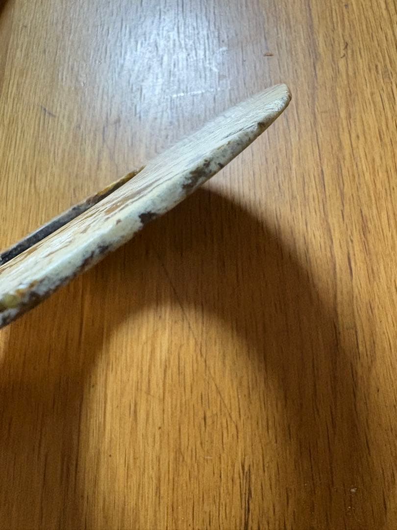 石？玉？の中国的置物　中国美術　玉壁 ？ 最大直径18.5cm、342g