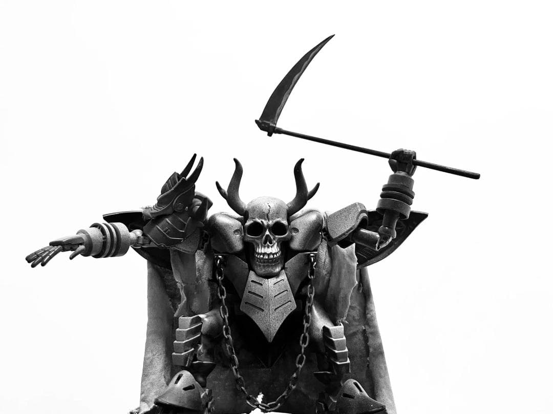 【予約可】一点物 骸骨メカモデル 廃土風 15cm 可動