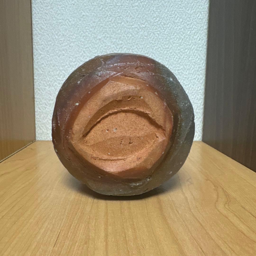 今野春雄　焼締　茶盌　窯変　笠間焼　【師・備前焼】伊勢崎満　柴岡絋一