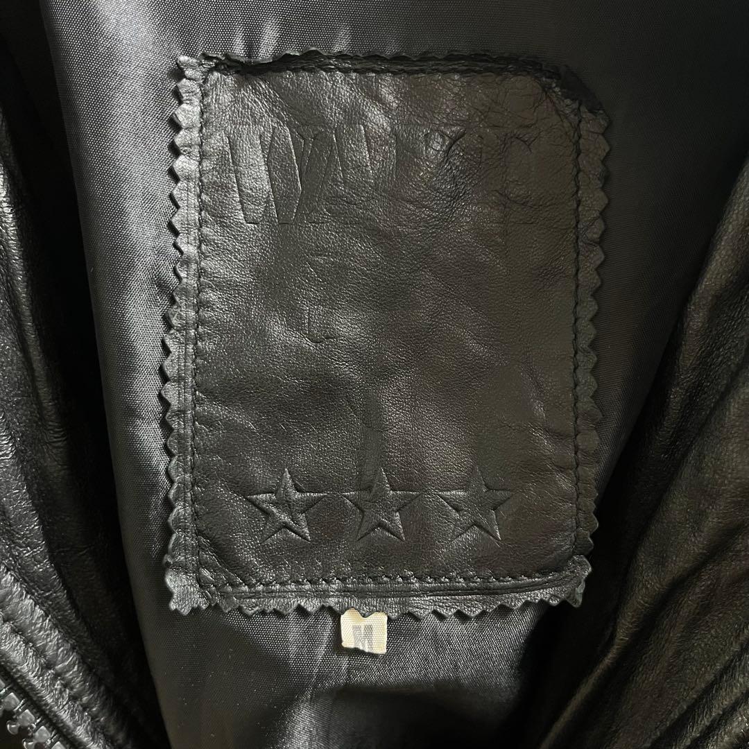 イタリア製 ヴィンテージ レザージャケット ブルゾン ヨーロッパ ライダース