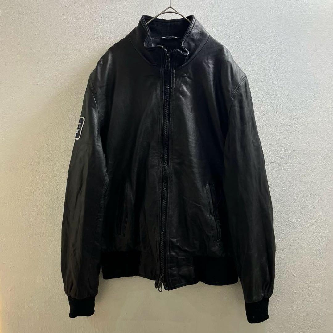 イタリア製 ヴィンテージ レザージャケット ブルゾン ヨーロッパ ライダース
