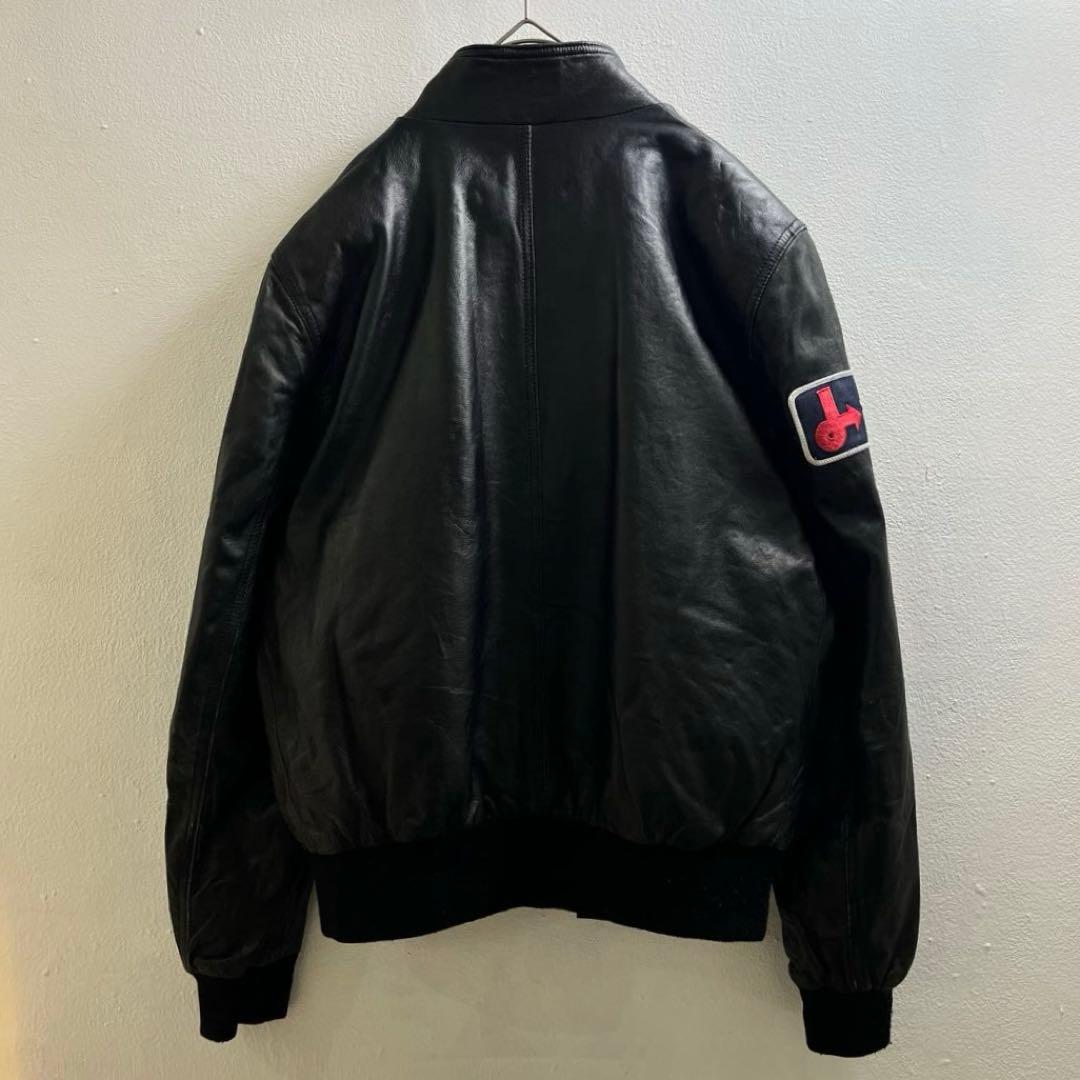 イタリア製 ヴィンテージ レザージャケット ブルゾン ヨーロッパ ライダース