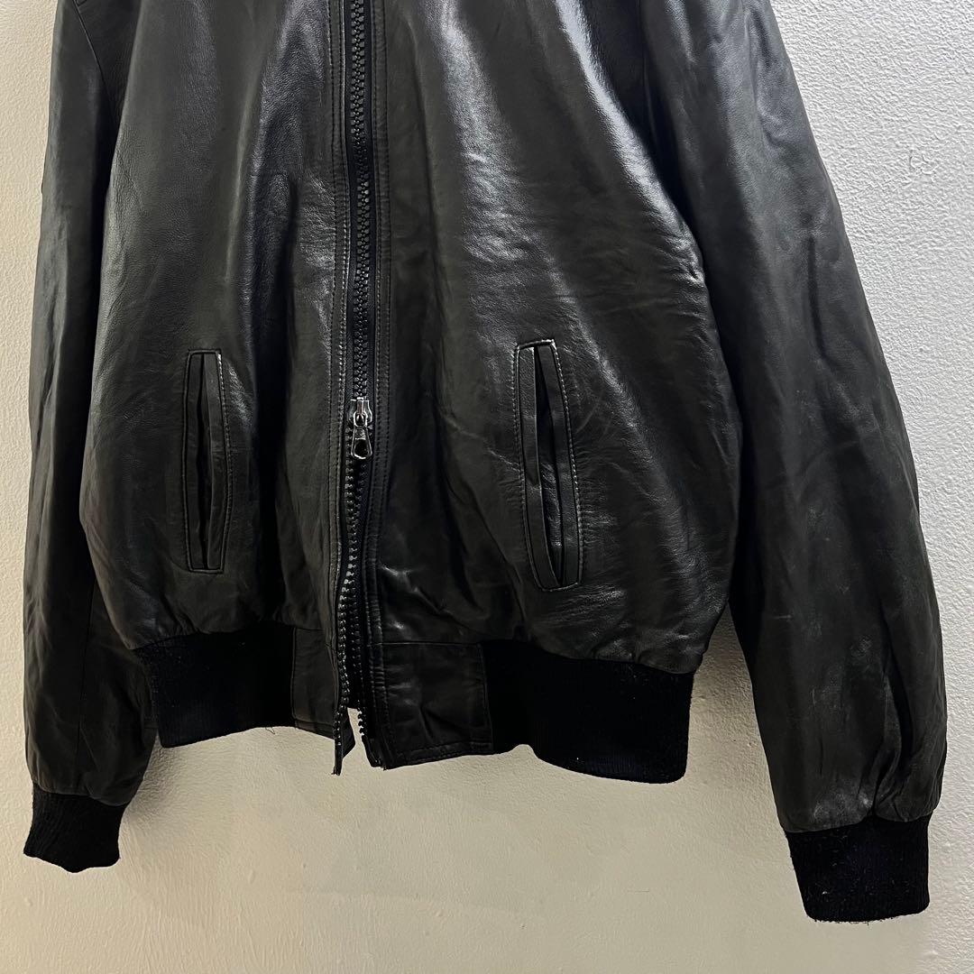 イタリア製 ヴィンテージ レザージャケット ブルゾン ヨーロッパ ライダース