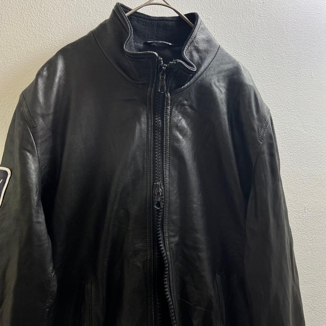 イタリア製 ヴィンテージ レザージャケット ブルゾン ヨーロッパ ライダース