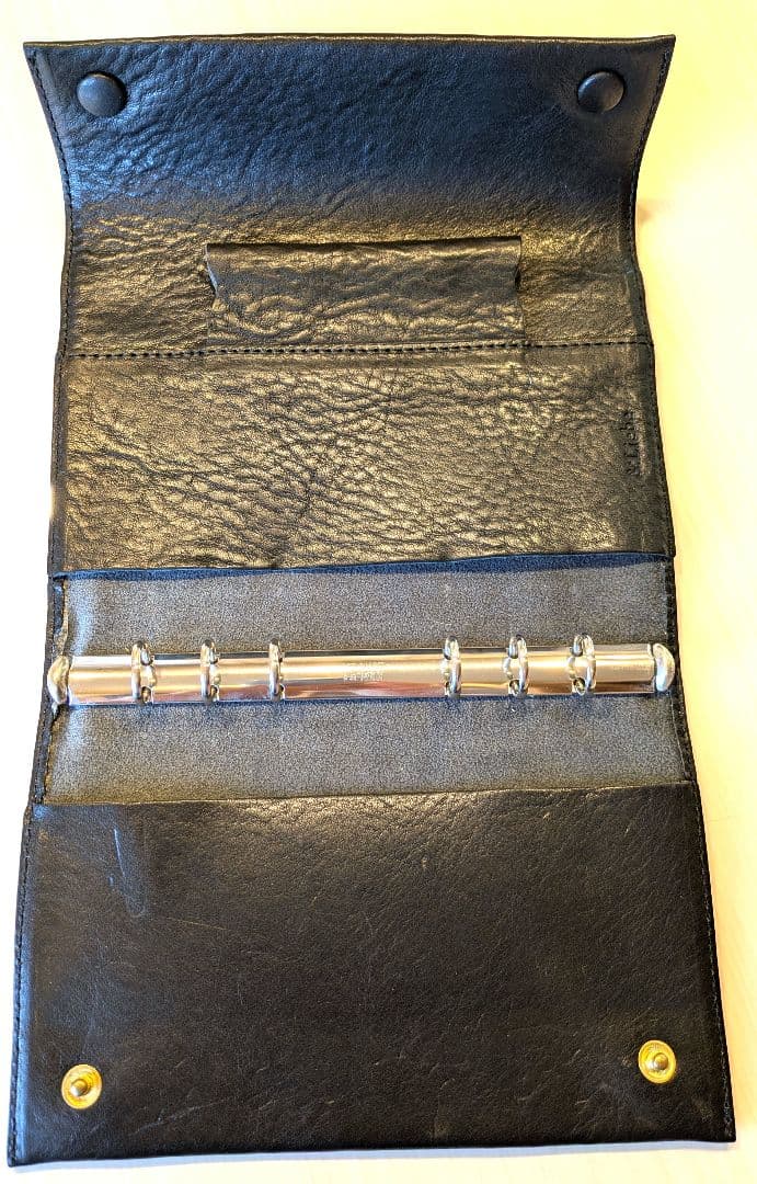 ＆Liebe（アンドリーベ） システム手帳 バイブルサイズ　栃木レザー　ブラック