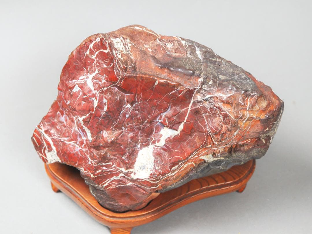 赤玉 紅加茂石 6.2kg 鑑賞石 庭石 飾り石 水石