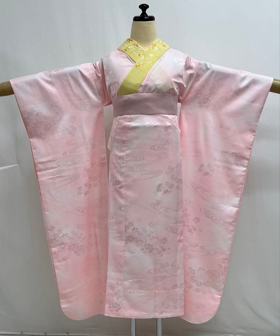 振り袖　フルセット　長襦袢　成人式　金彩加工　刺繍入り　セット　しつけ付　586