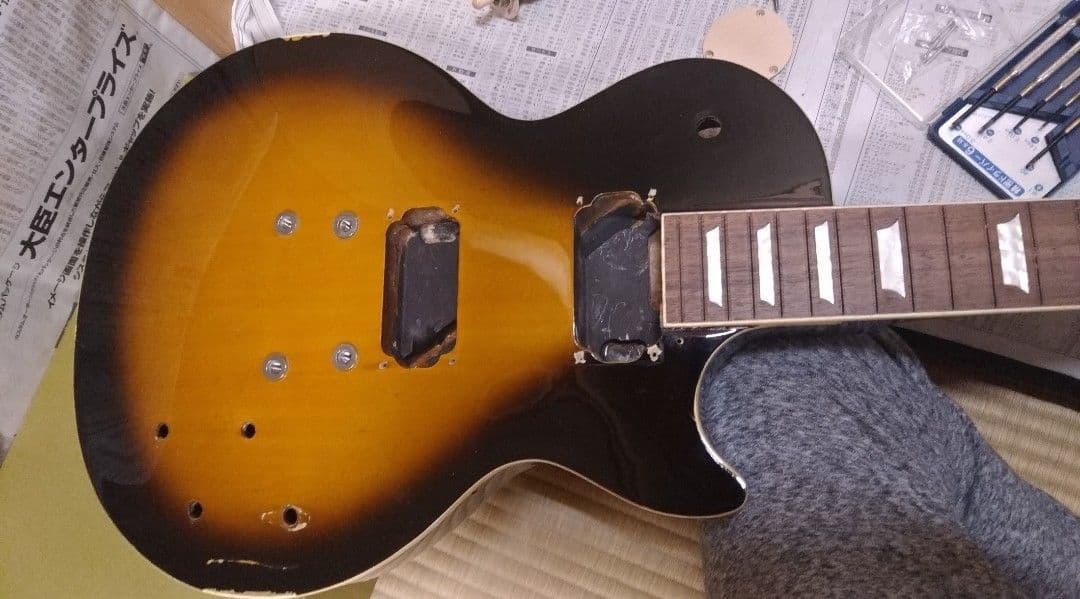 Epiphone Les Paul レスポール スタンダード ネック補修再塗装
