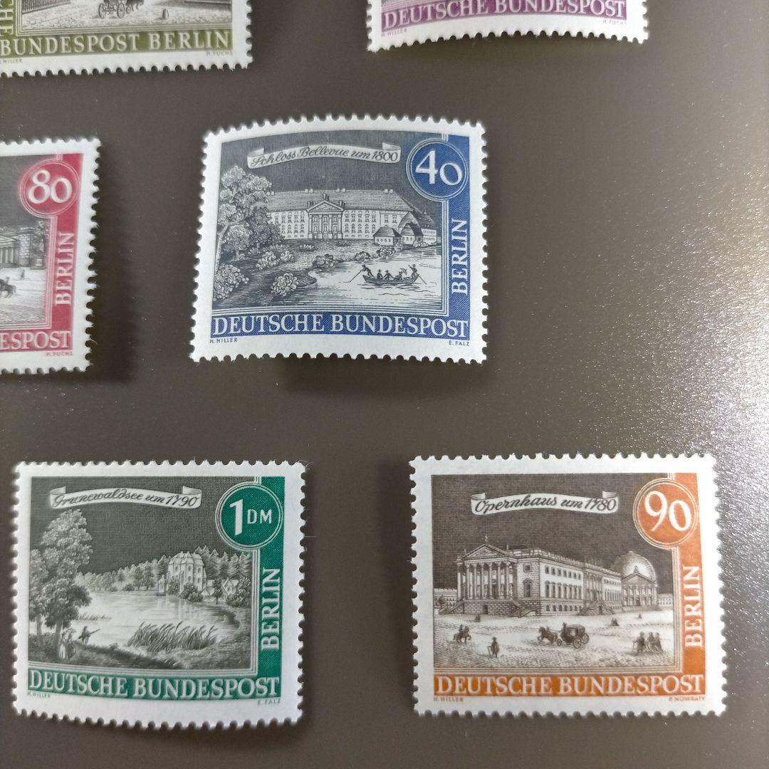 1701 外国切手 ベルリン地区 建物 古都ベルリン 12種完 凹版印刷