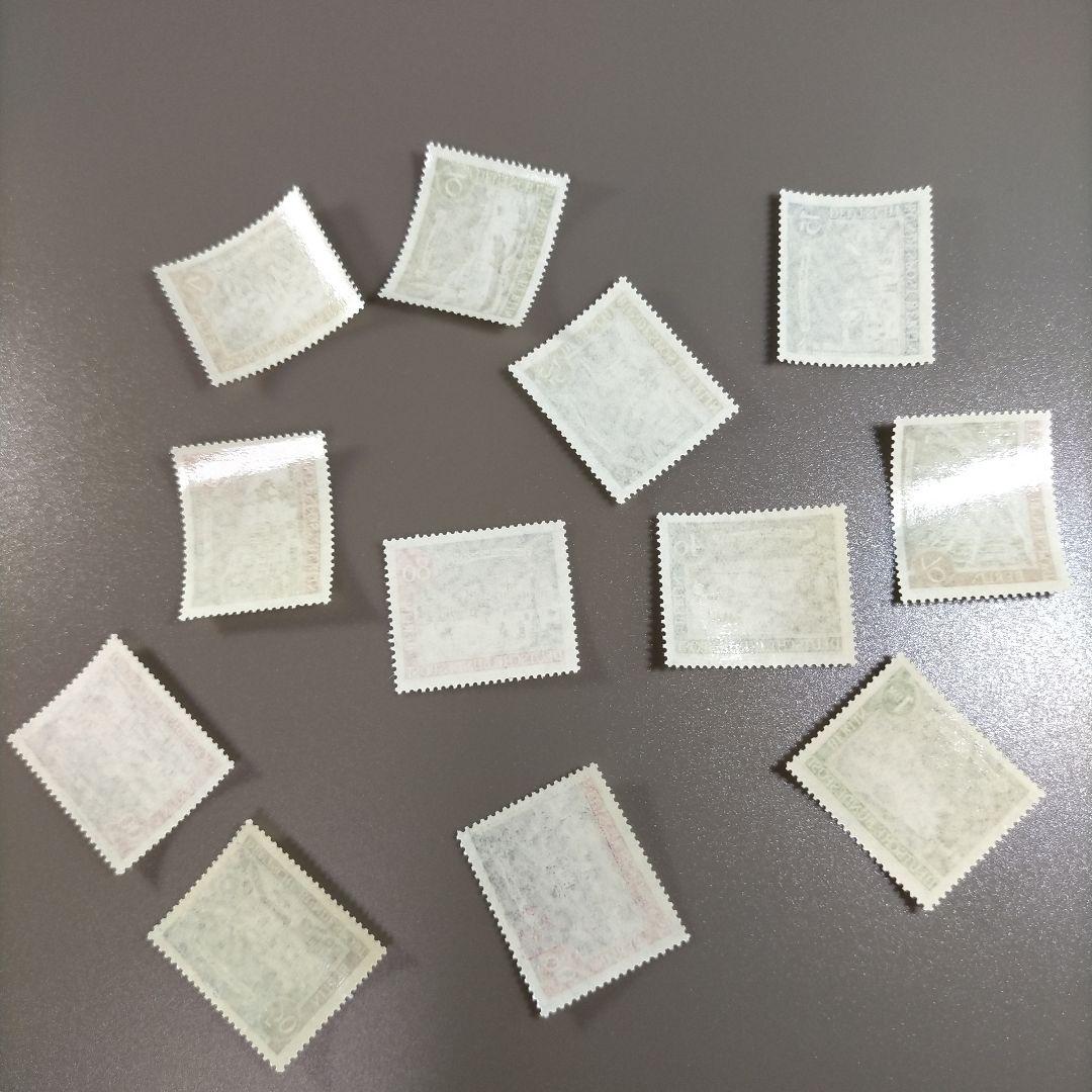 1701 外国切手 ベルリン地区 建物 古都ベルリン 12種完 凹版印刷