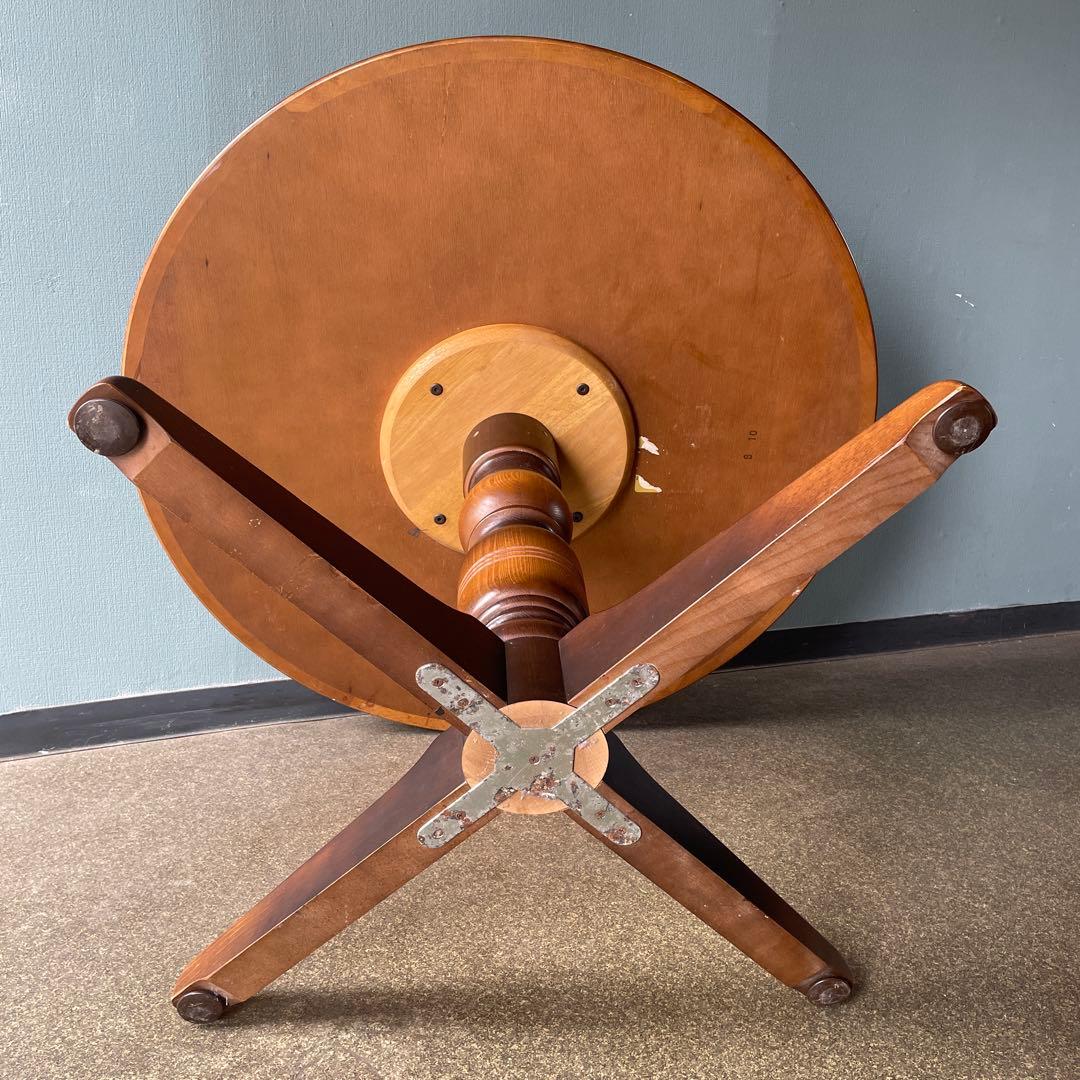 飛騨産業　キツツキマーク　ラウンドテーブル　直径106cm