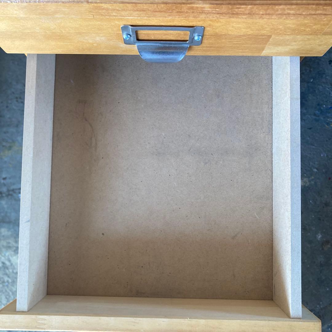 A4サイズ プレート多段チェスト8段 木製 無垢 書類チェスト A