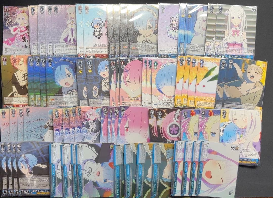 ヴァイスシュヴァルツ　リゼロ memory 　フルレア　デッキ＋パーツ