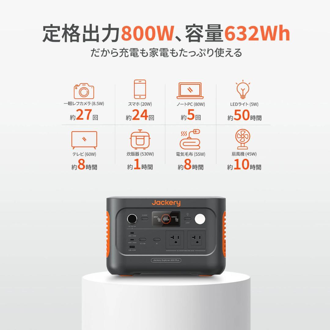 Jackery 600 Plus + 100W ソーラーパネルセット 新品未開封