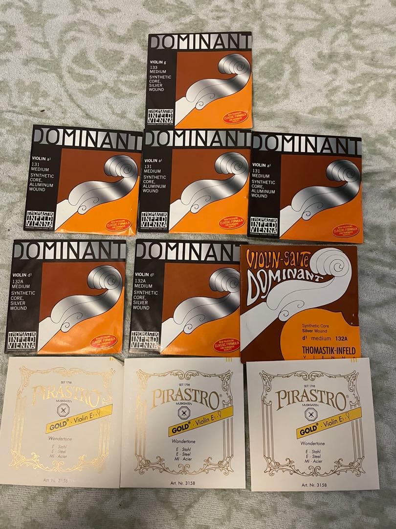 Dominant & Pirastro Gold Label バイオリン弦セット