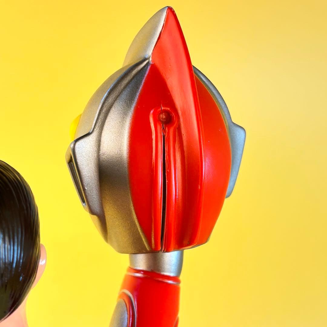 帰ってきたウルトラマン　面取れ　シルバー色　大　ソフビ　ブルマァク