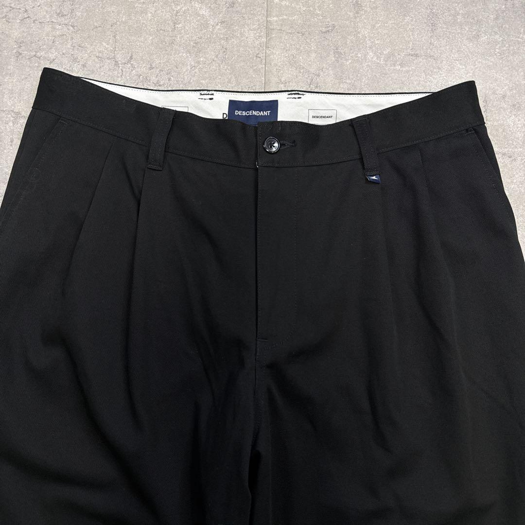 美品 DESCENDANT DC-3 WIDE TROUSERS 黒 4 XL