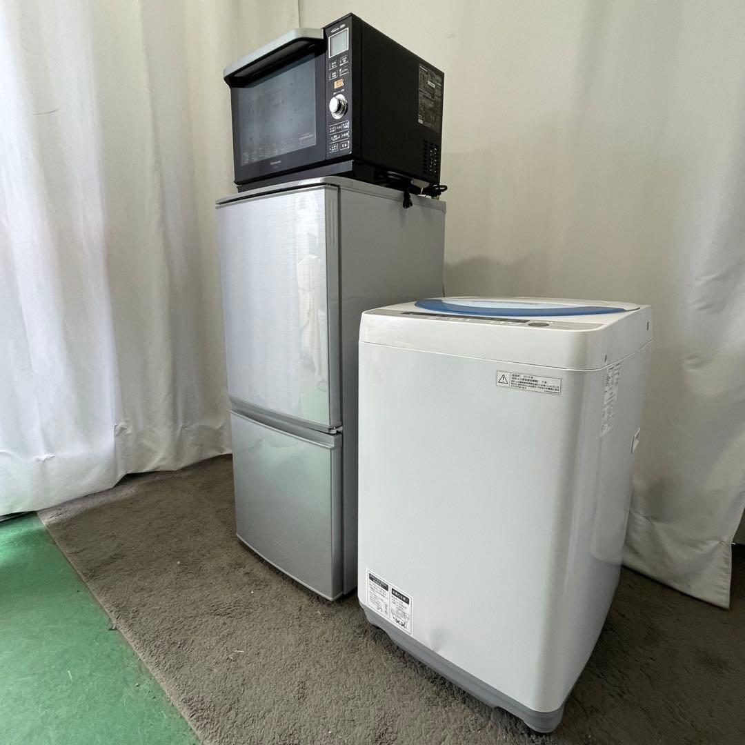398　家電セット　冷蔵庫　洗濯機　オーブンレンジ　一人暮らし　設置無料　安い‼️