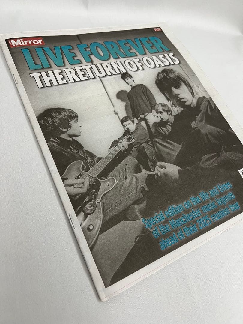 oasis 新聞　まとめ　記事　LIVE FOREVER イギリス　英字