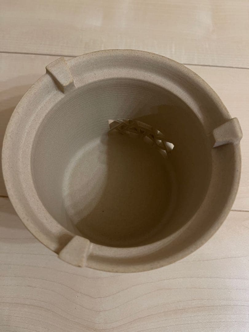 陶製茶道具 円形 火鉢　涼炉　鉄瓶用 即購入◯ 値下げ不可