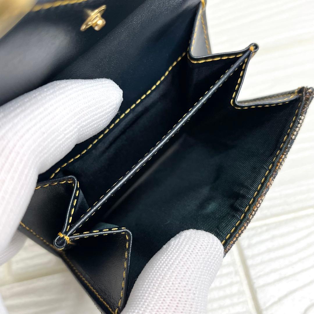 ✨美品✨☘️クリスチャンディオール☘️✨折り財布✨トロッター柄✨キャンバスレザー✨