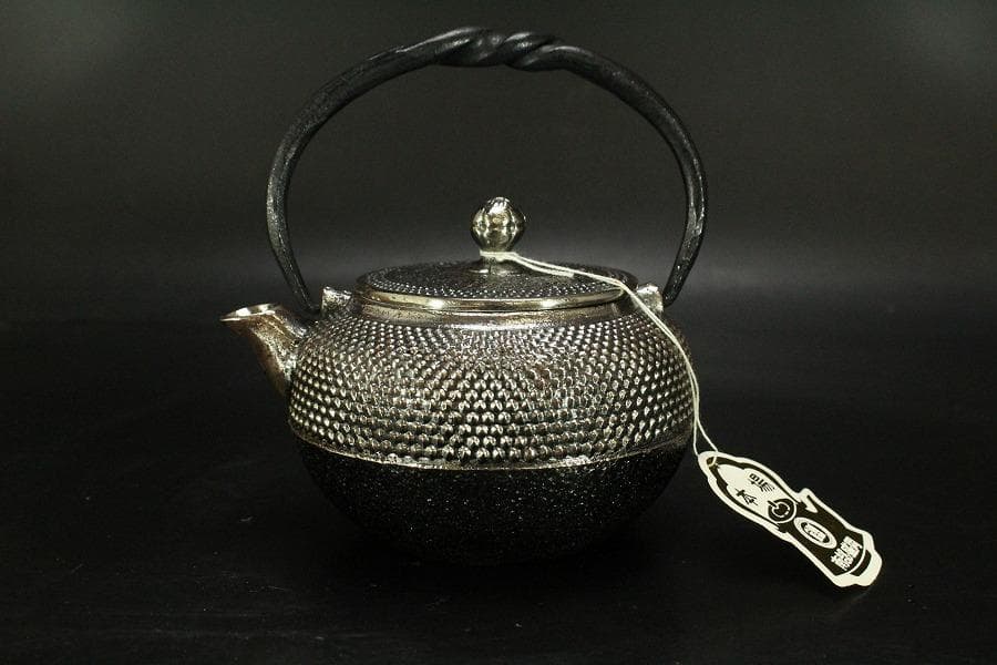 砂鉄 急須 瓶 鉄瓶 清末作 共箱 未使用 AZ912