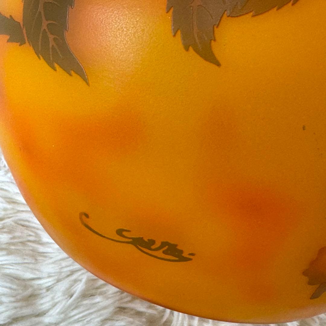 Emile Galleエミールガレ　カメオ　バラ　薔薇　ランプ　天井ライト　照明