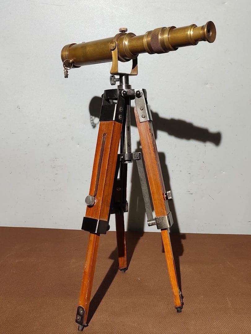 時代物　望遠鏡 純銅製　置物　インテリア