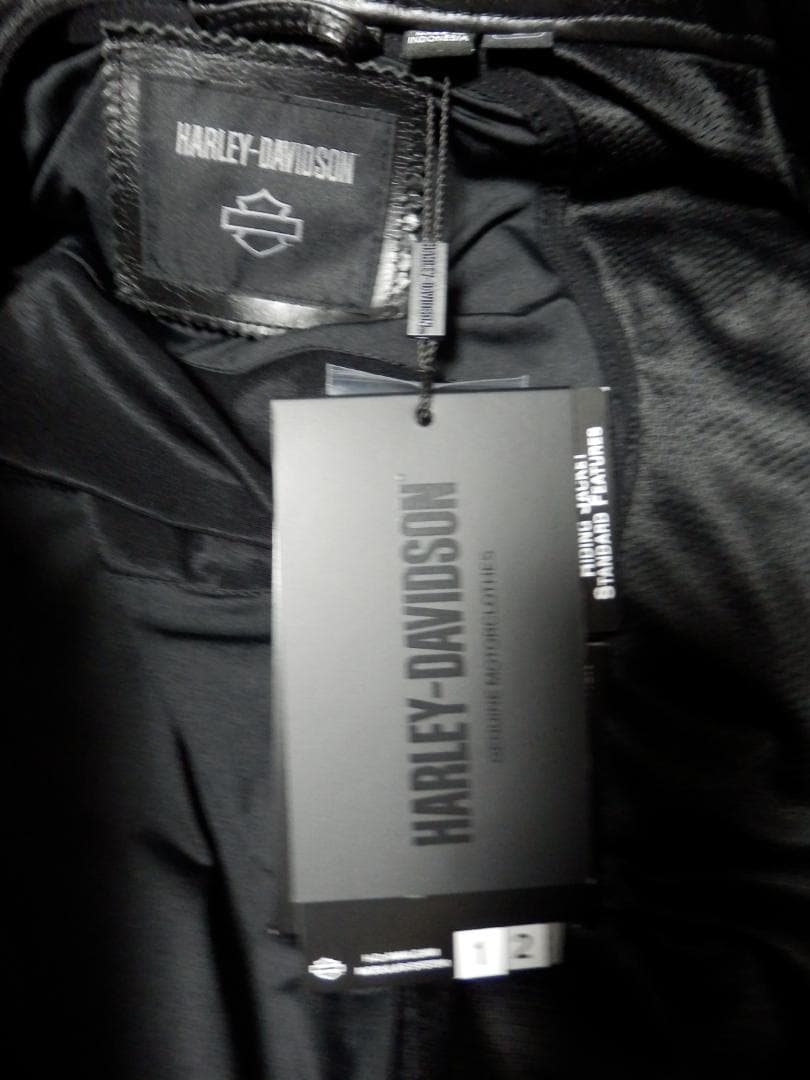 Harley-Davidson ブラックレザー シングル ライダース