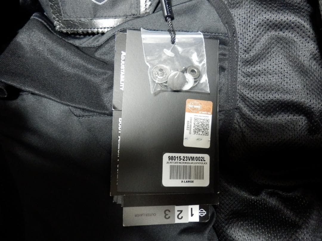 Harley-Davidson ブラックレザー シングル ライダース