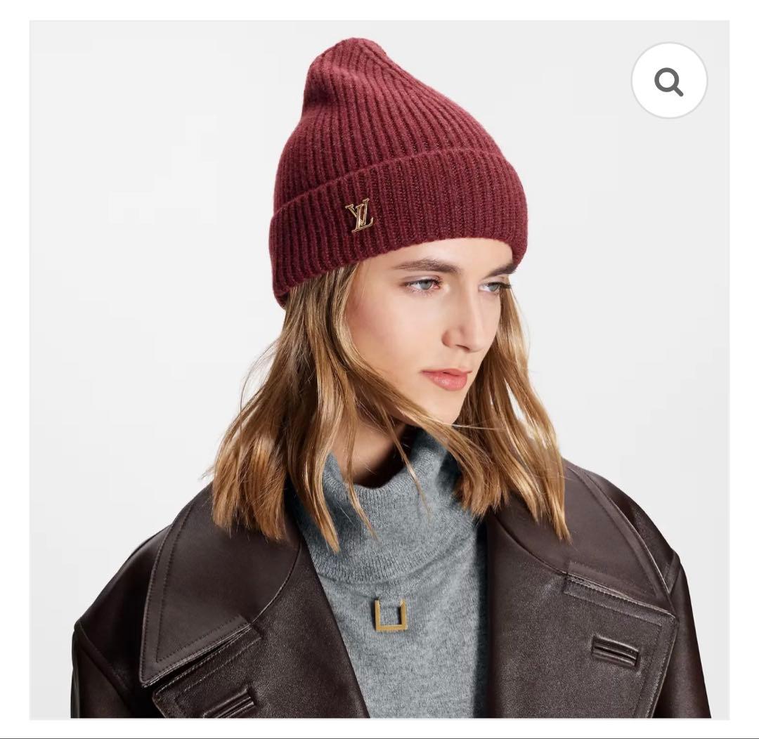 ルイヴィトン　ニット帽　ビーニー・LV スパーク　ボルドー　マイ♡