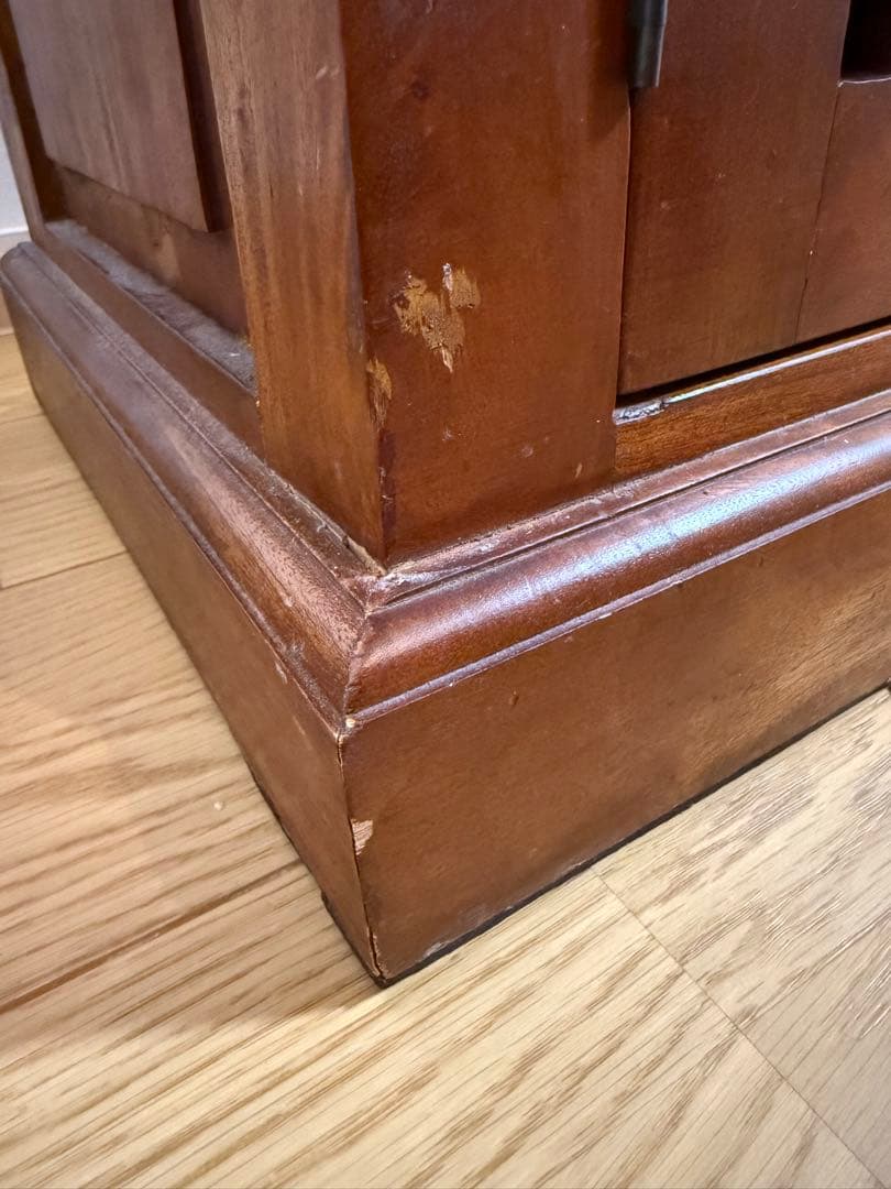 【最終価格】マホガニー無垢材テレビボード