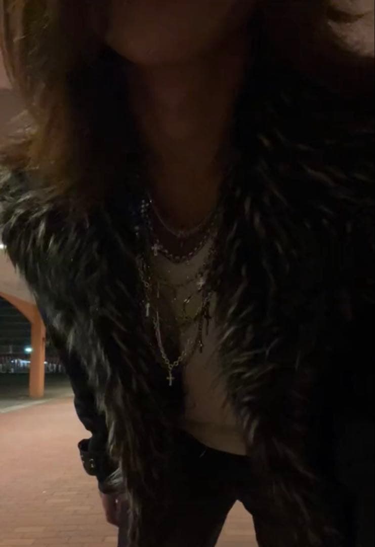 00s archive vkei punk 平成　fur jacket