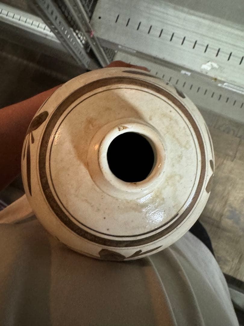 ‼️リサイクルFORTへフォロー‼️唐物買取6/7⑨‼️中国の磁州窯で花模様の花瓶‼️