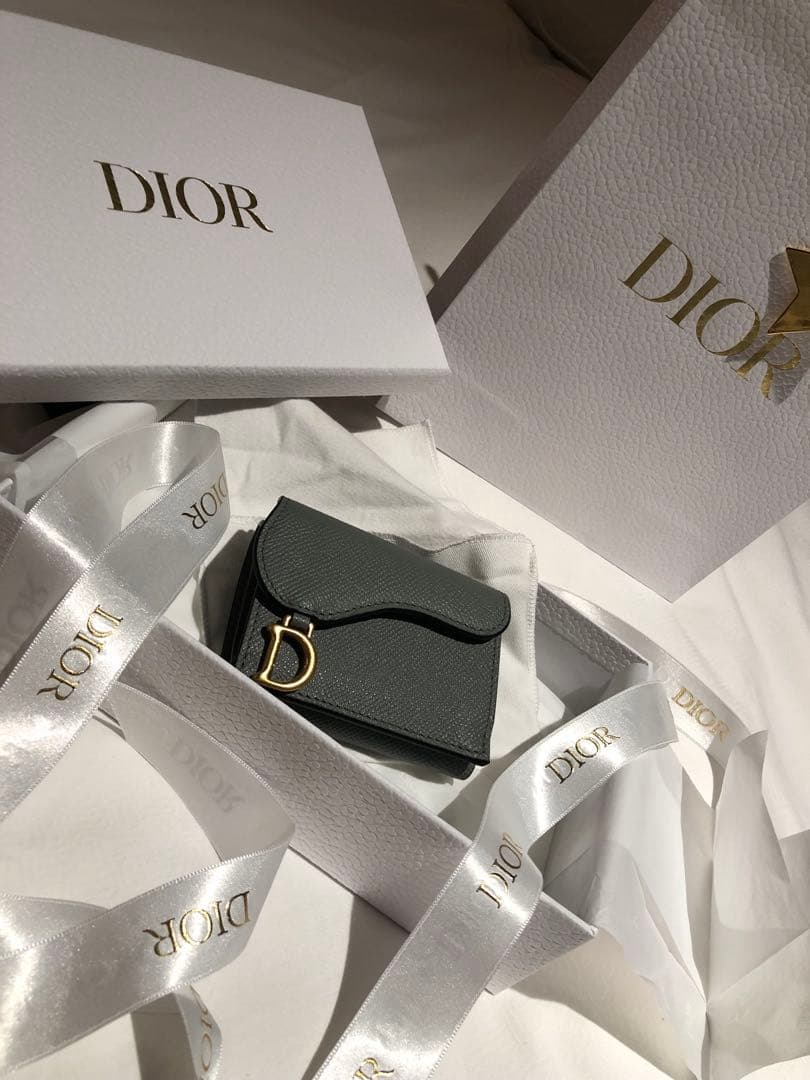 Dior 財布　三つ折り財布　サドルコンパクトウォレット