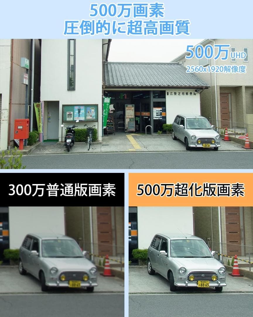 ANRAN 防犯カメラ屋外 ソーラー ワイヤレス 500万画素 wifi 金具付