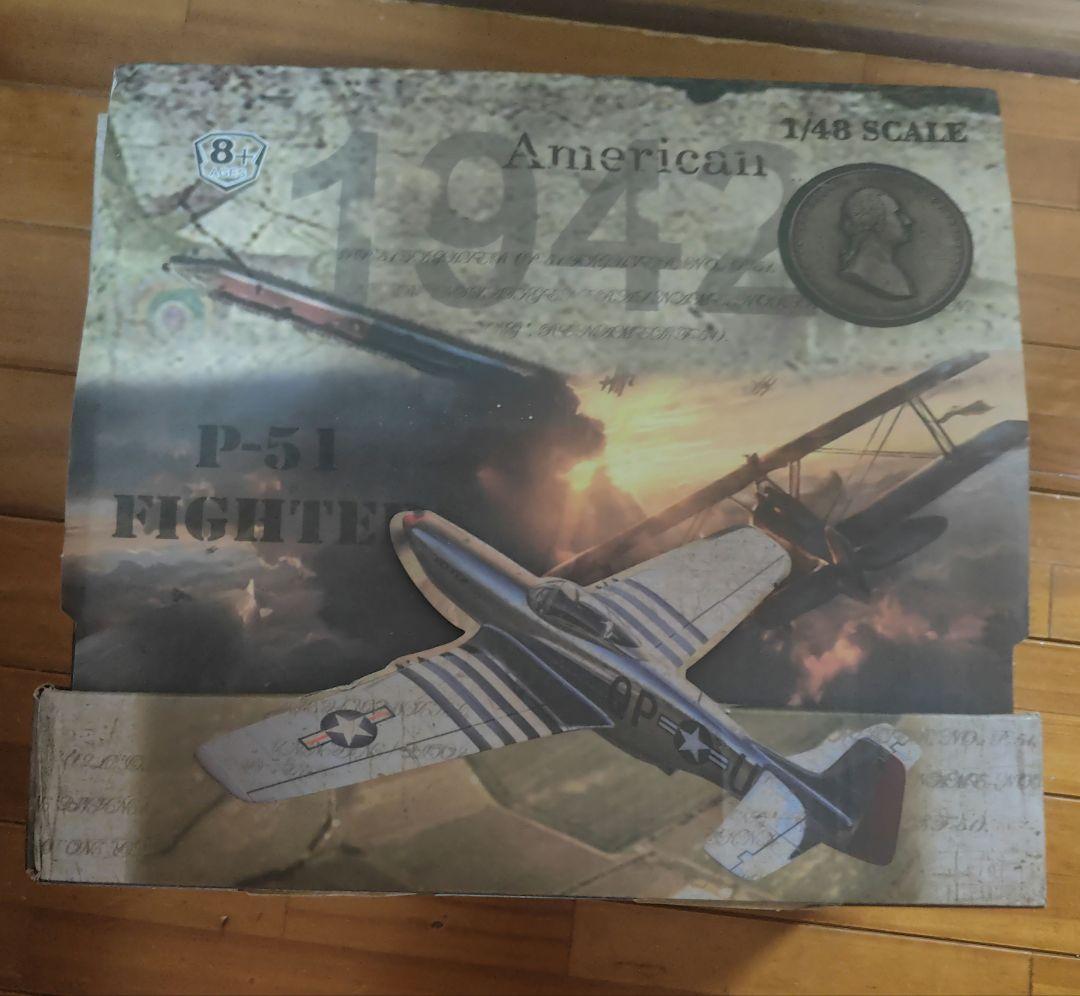 希少 1/48 アメリカ傑作機 P-51Dマスタング簡単組立接着剤塗装不要 6機