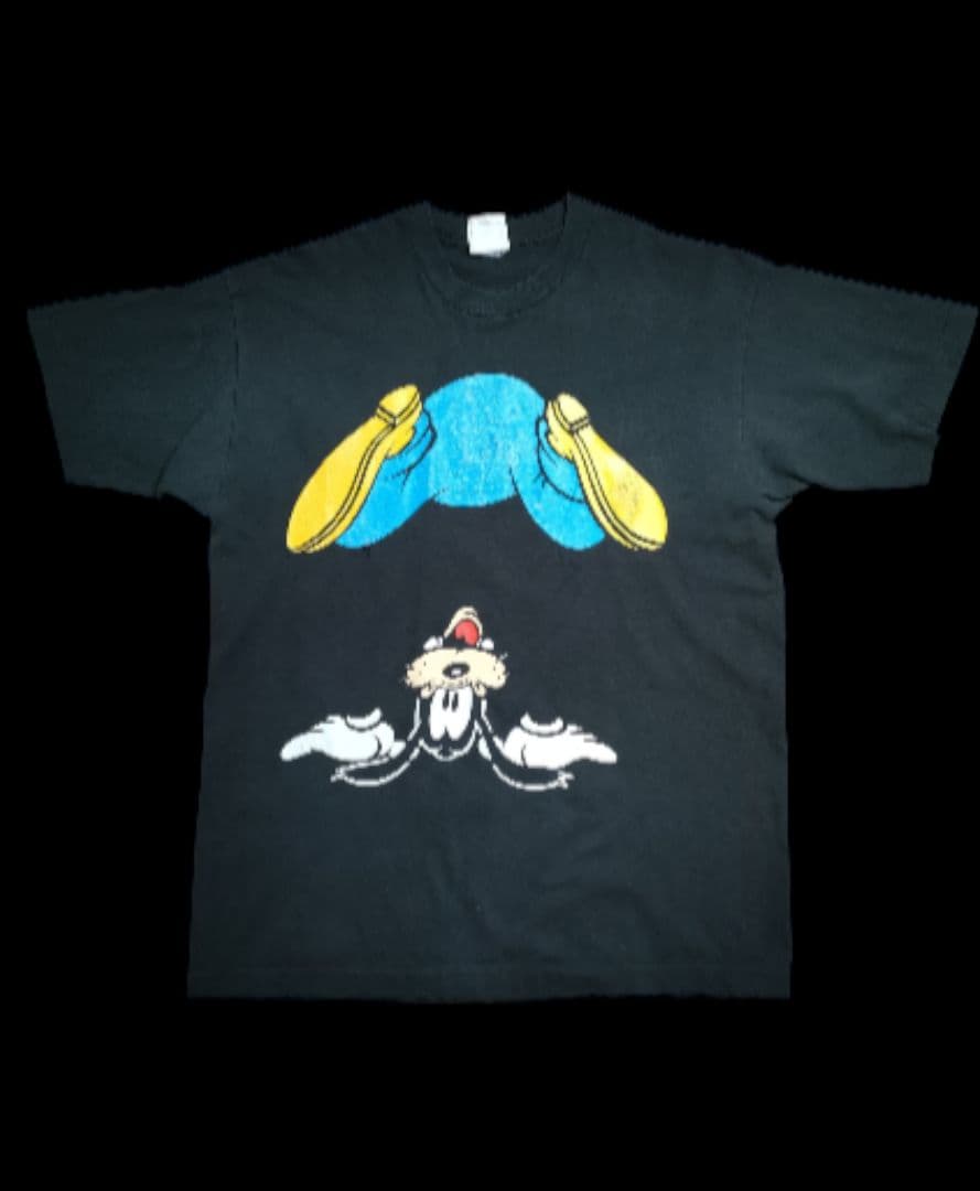 90s 逆さグーフィー ビンテージTシャツ シングルステッチ