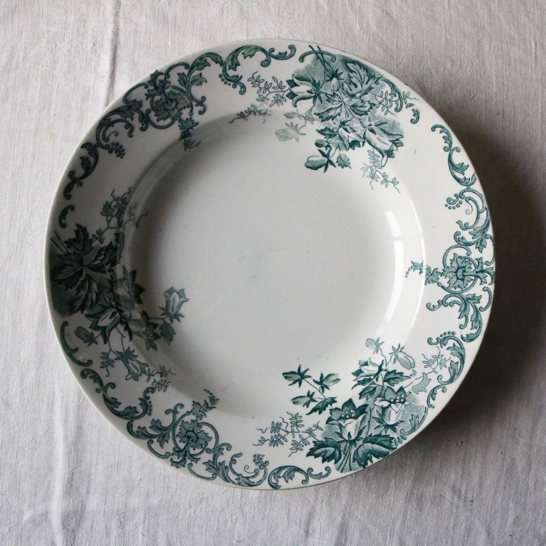 Campanule saint Amand プレート　深皿　グリーン　サンタマン