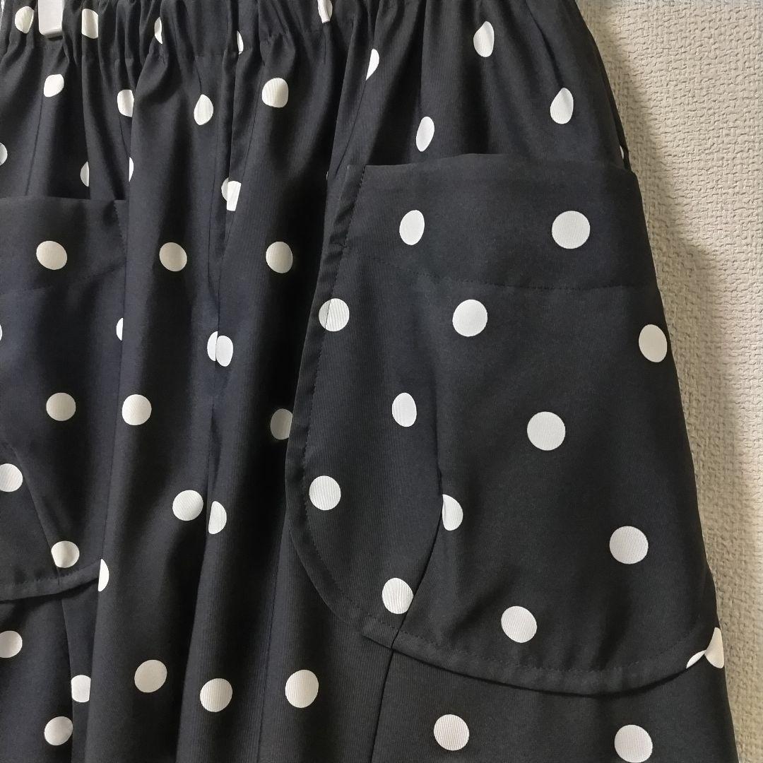 【新品】CRESCENT　ドットのワイドパンツ　ガウチョパンツ