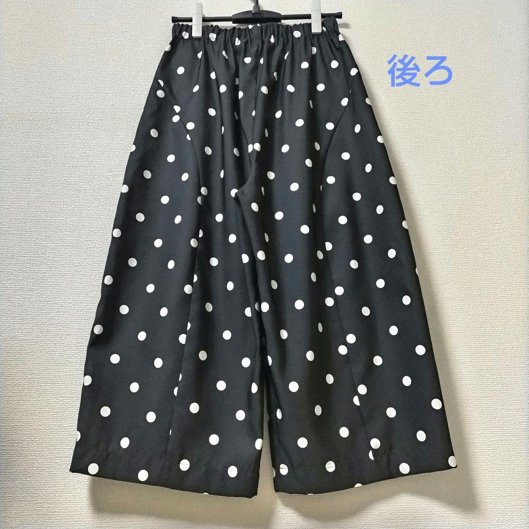 【新品】CRESCENT　ドットのワイドパンツ　ガウチョパンツ